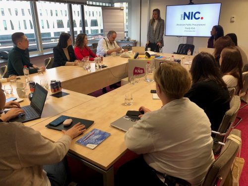 Oekraïense delegatie brengt studiebezoek aan Het NIC in Den Haag