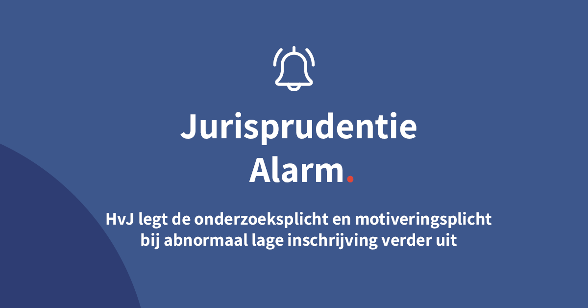 HvJ legt de onderzoeksplicht en motiveringsplicht bij abnormaal lage inschrijving verder uit