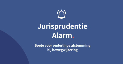Boete voor onderlinge afstemming bij bewegwijzering