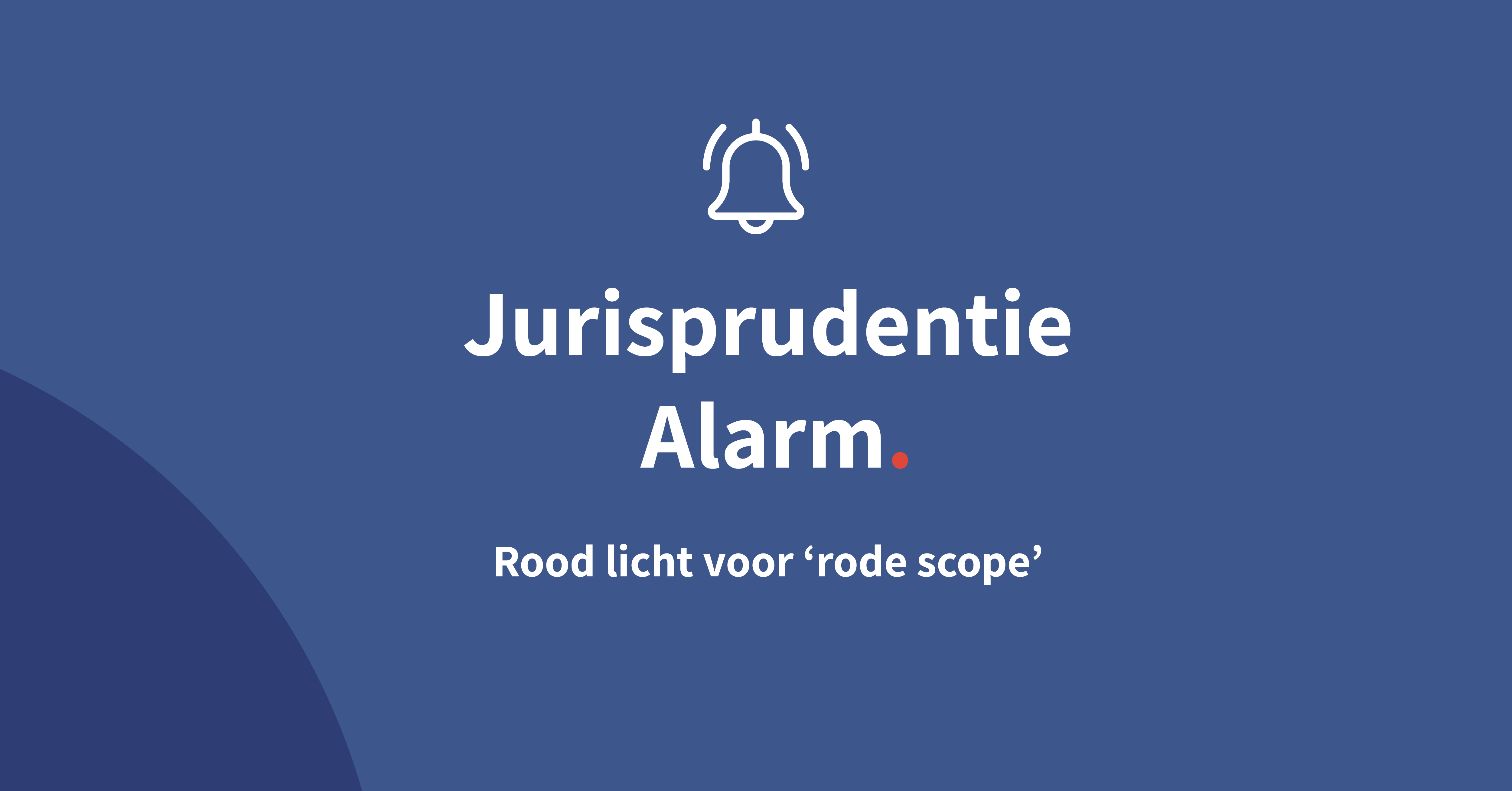 Rood licht voor “rode scope”