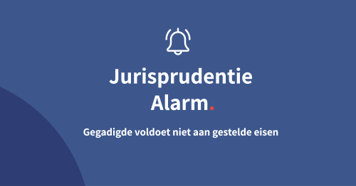 Gegadigde voldoet niet aan gestelde eisen