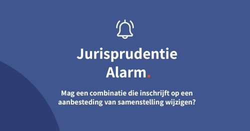 Mag een combinatie die inschrijft op een aanbesteding van samenstelling wijzigen?
