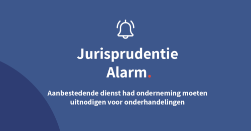 Aanbestedende dienst had onderneming moeten uitnodigen voor onderhandelingen